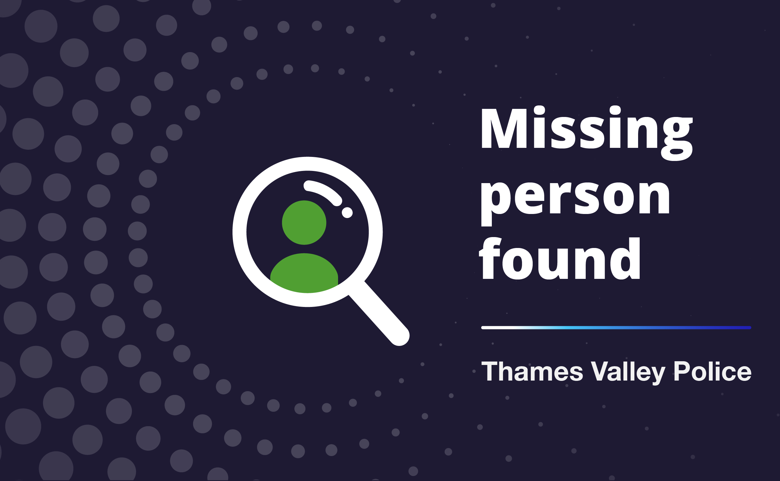 A man reported missing from Milton Keynes has been located. 
