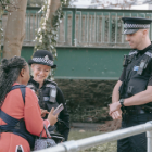 Officers with Public 